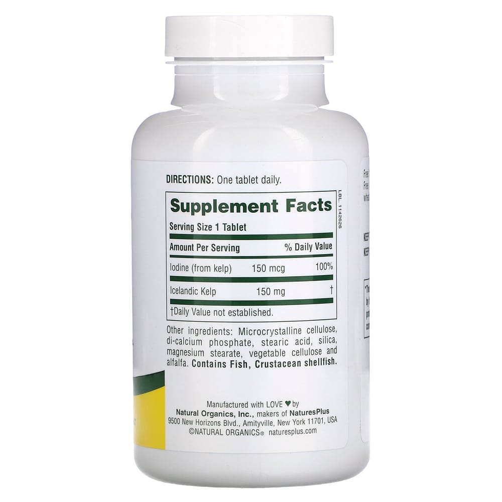 Nature's Plus Icelandic Kelp, 300 Tablets