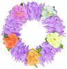 Hawaiian Headband On Elastic Wreath for the Head Hawaii Aloha Purple Flowers