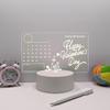 Luminous Acrylic Memo Board Desk Lamp