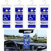 JOYCOURT 2PCS Portable Handicap Placard Holder, Ultra Transparent Disabled Parking Permit Placard Sleeve Protective Holder Cover with Large PVC