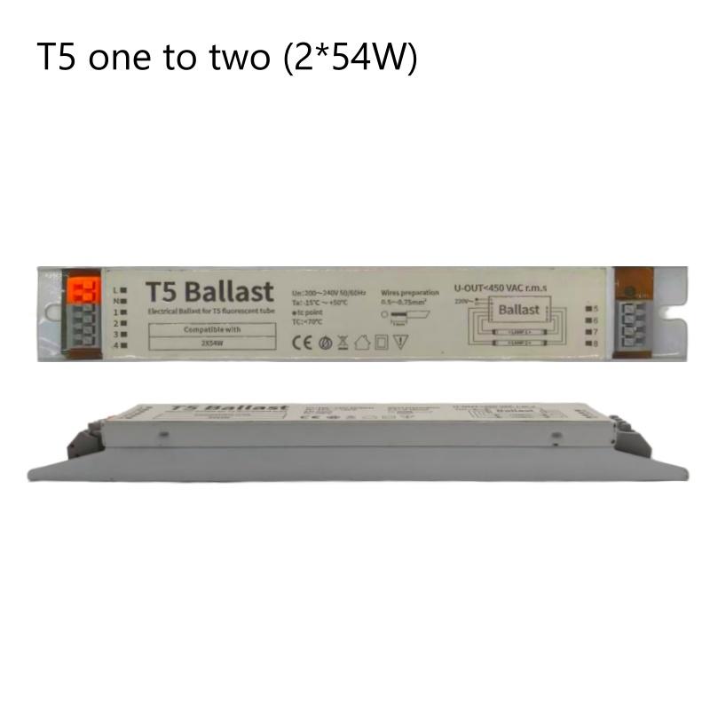 T5/T8 AC 220-240V Wide Voltage Electronic Ballast for Efficient Instantaneous Starting for Supermarket/Office/Household Lighting