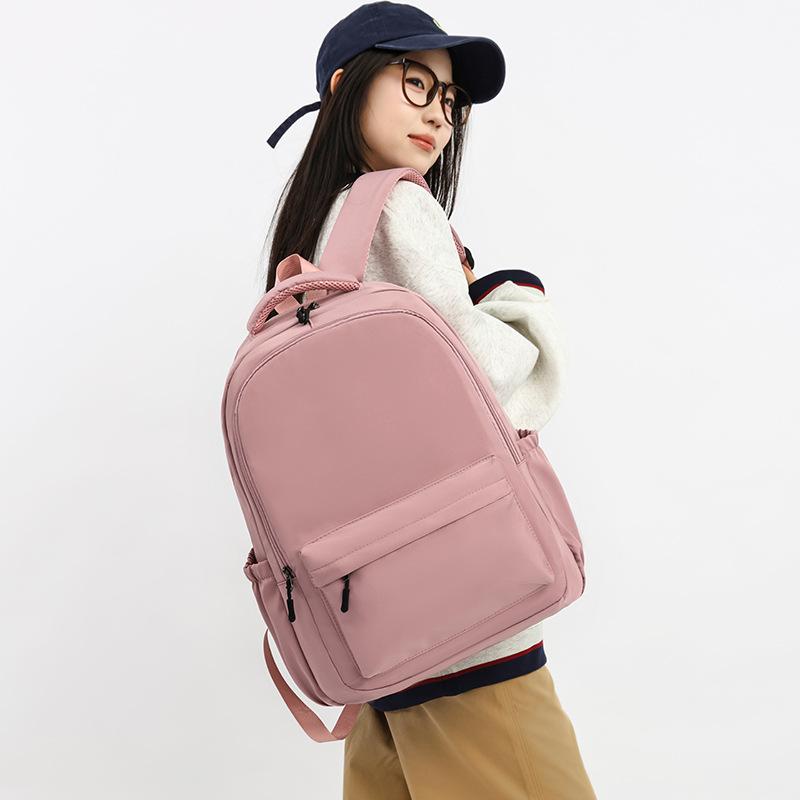 Schoolbag1011 summer new simple and lightweight backpack female student schoolbag foreign style commuter travel backpack large capacity bag