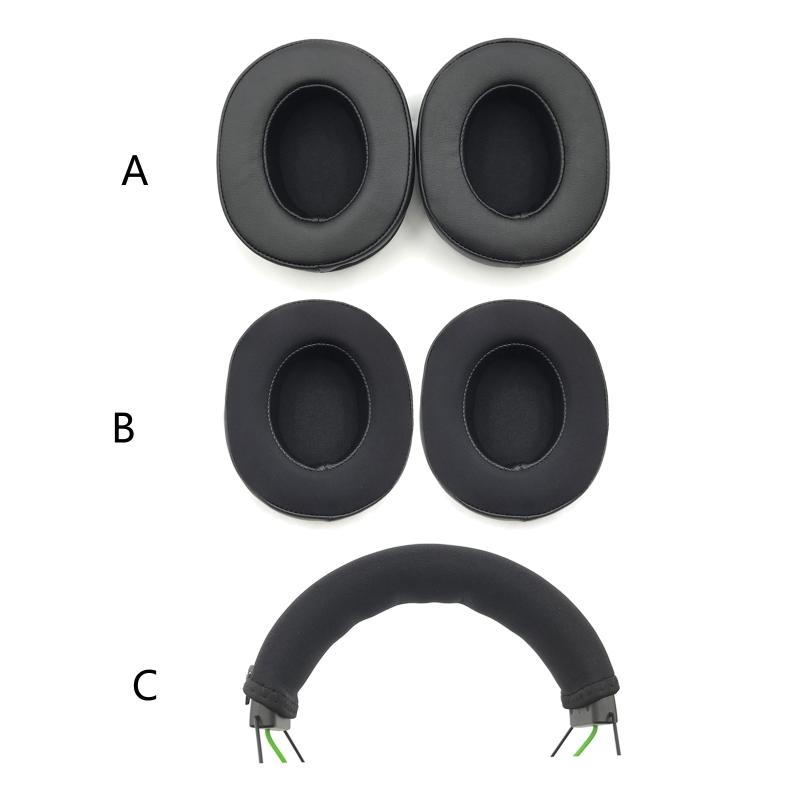 Cuscinetti auricolari in schiuma per cuffie da gaming Blackshark V2X V2Pro V2SE Cuscinetti auricolari qualificati Cuscino con cerniera per cuffie