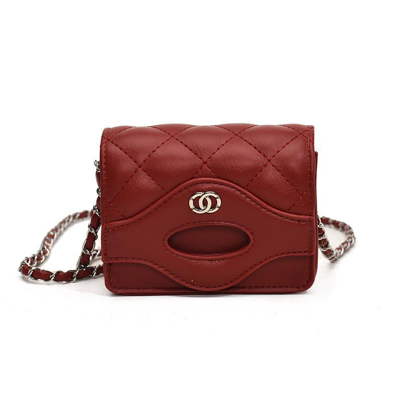 Mini Kids Contemporary Bag With Stylish Chain And Soft Lining Polyester