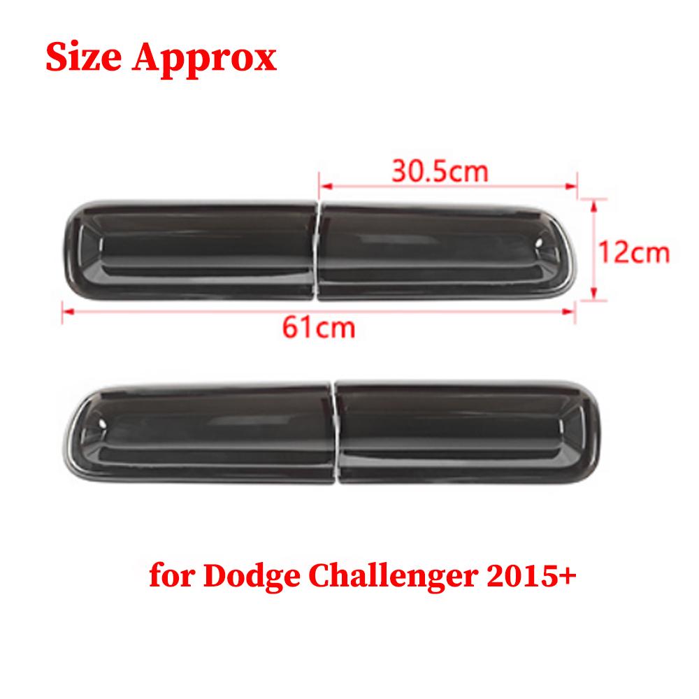 Auto Heck Rücklicht Lampen Dekoration Abdeckung Zierleiste Rücklicht Lampenabdeckung für Dodge Challenger 2015-2025 2025 Up Außen Zubehör