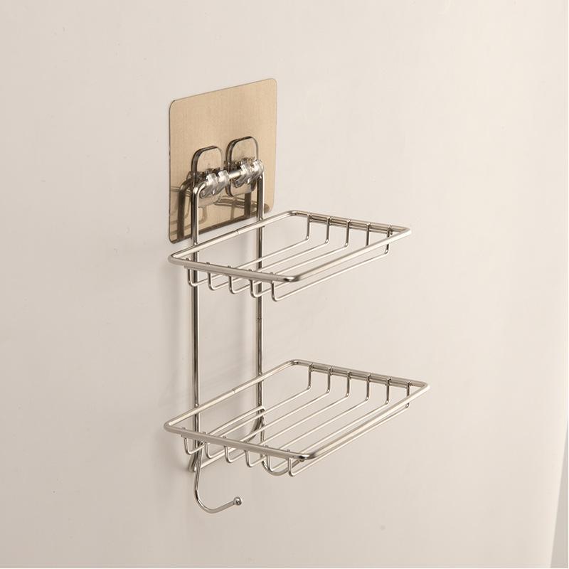 

Главная Настенная креативная мыльница для ванной комнаты и туалета, неперфорированная мыльница, сливная настенная двухслойная мыльница