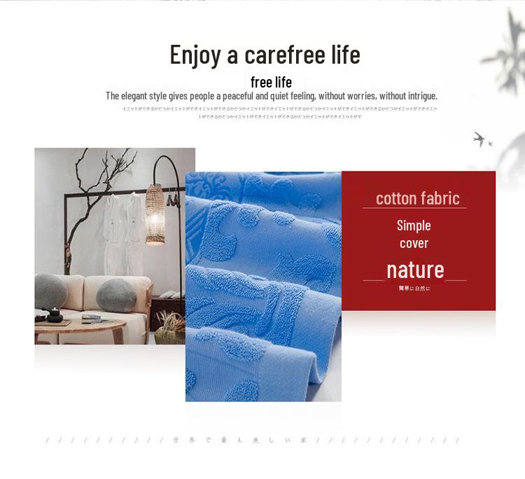 All-Cotton Old-Fashioned Quilted Towel Blanket for Adults - Lightweight Summer Air Conditioning or Nap Blanket