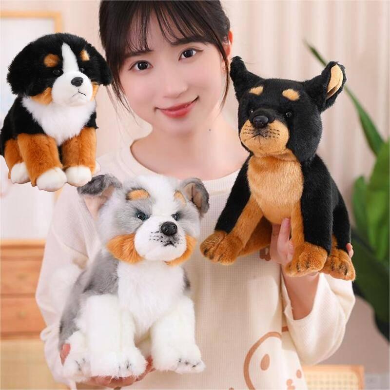 Soft And Cuddly Bernese Mountain Dog Plush Toy 25cm