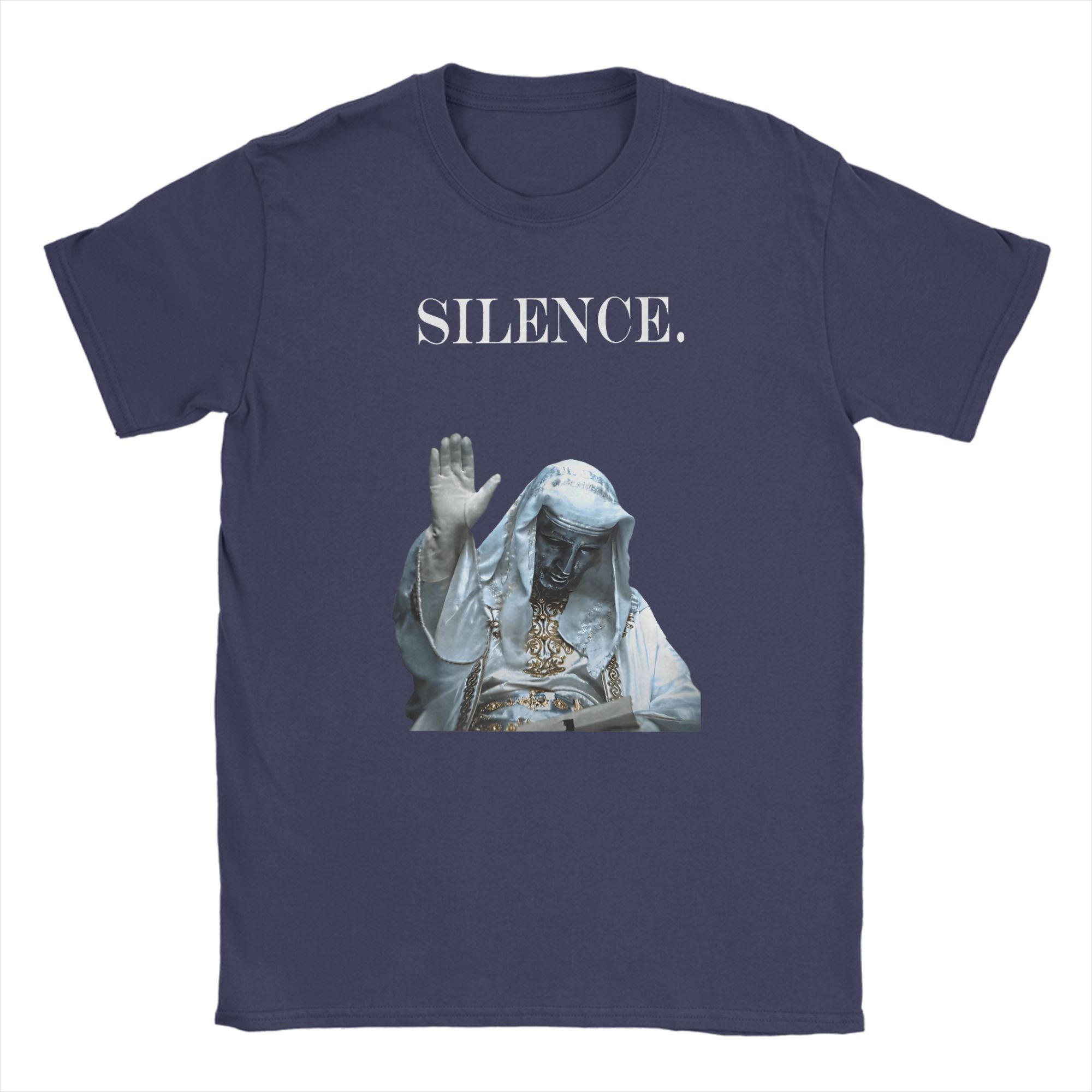 

Unisex TShirts Silence Meme Sliver Mask King Baldwin IV Warrior Cotton Tee Shirt Short Sleeve T Shirts Round Neck Clothes Summer 4XL