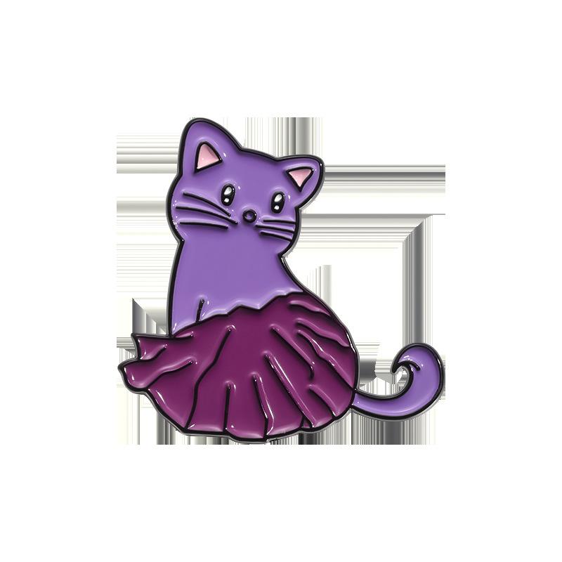 Fruit Cat Strawberry Series Enamel Pin Funny Brooch Cartoons Badge For Bags Jeans Hoodies Denim Lapel Pin Jewelry Kids Best Gift