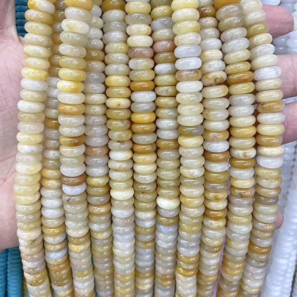 10mm Natural Tiger Eye & Aventurine Abacus Beads for DIY Jewelry Bracelet/Necklace Accessories