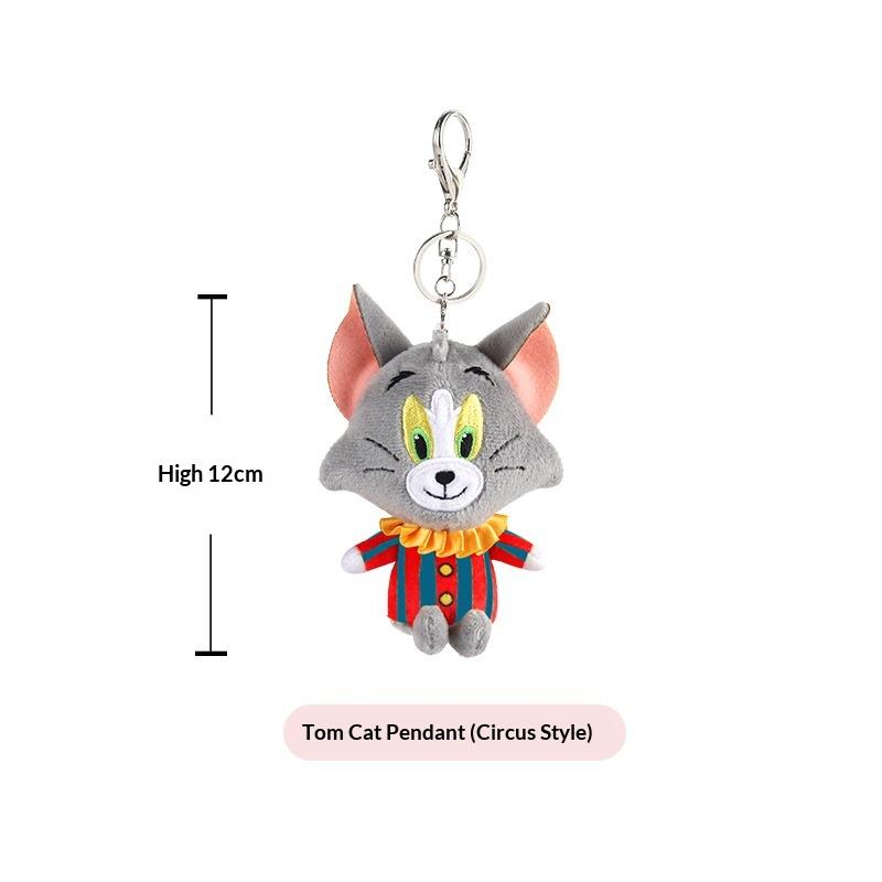 Hot Sell Hugkis Tom And Jerry Plush Toy Cute Tom Cat  Funny Keychain Animal Bag Cartoon And Animation Pendant Doll Gift