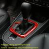 Red Gear Shift Box Decor Panel Cover Trim Frame For Jeep Cherokee 2014-18 Inner