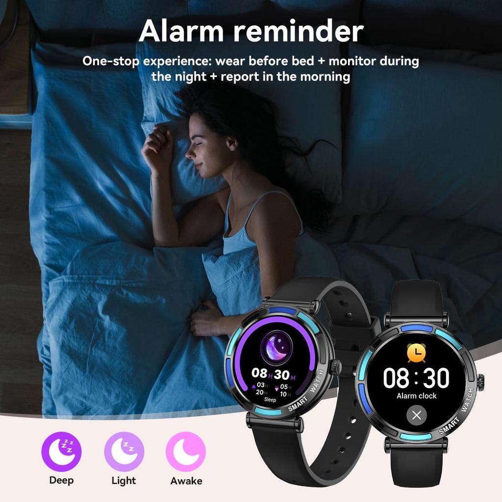 Smarte Uhren für Damen Android/iPhone, IP67 Wasserdicht Fitness Tracker Bluetooth Anrufe Herzfrequenz/SpO2 /100+ Sportmodelle