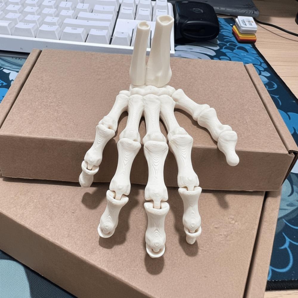 Flexible Joint Skeleton Hand Realistic Design Zombie Festival Props Party Decoration