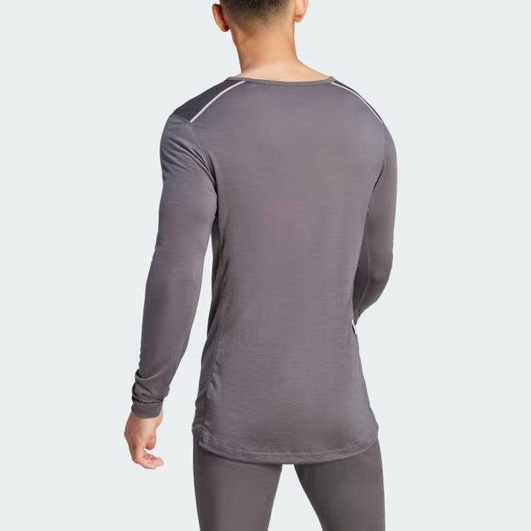 adidas Terrex Xperior Merino 150 Baselayer Long Sleeve Tee Grey Five Men Streetwear HZ8560