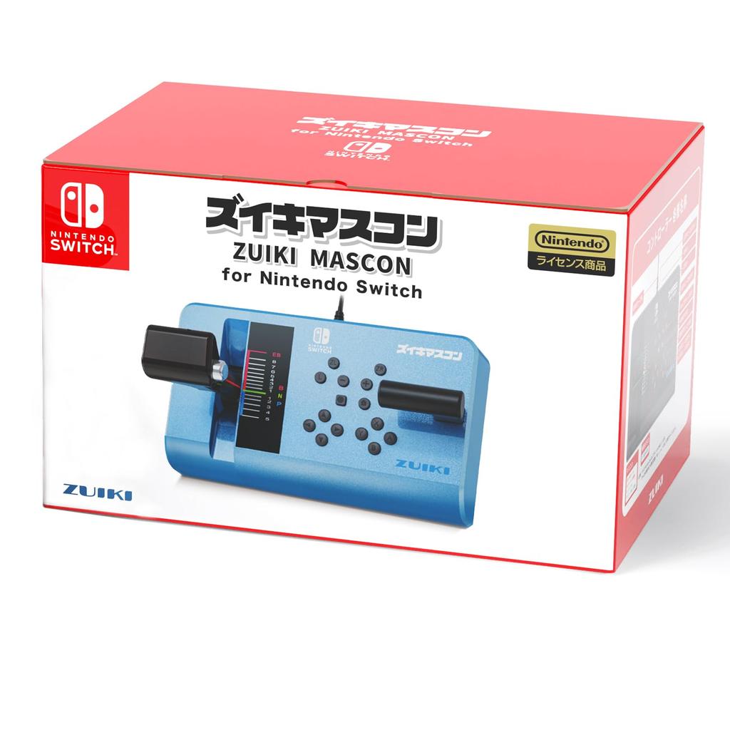 Licencovaný ovladač Train de go Mascon pro Nintendo Switch [produkt Nintendo] „Zuiki Switch“ [kompatibilní s Nintendo]