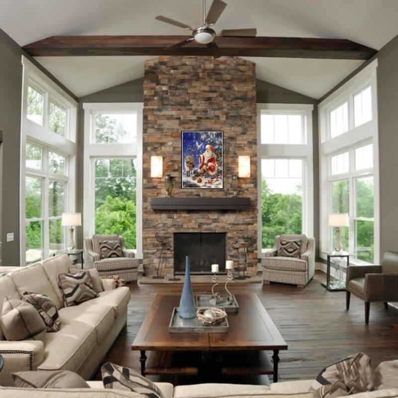 Santa Claus Diamond Embroidery Mosaic Crystal 5D Cross Stitch Diamond Painting DIY Wall Sticker