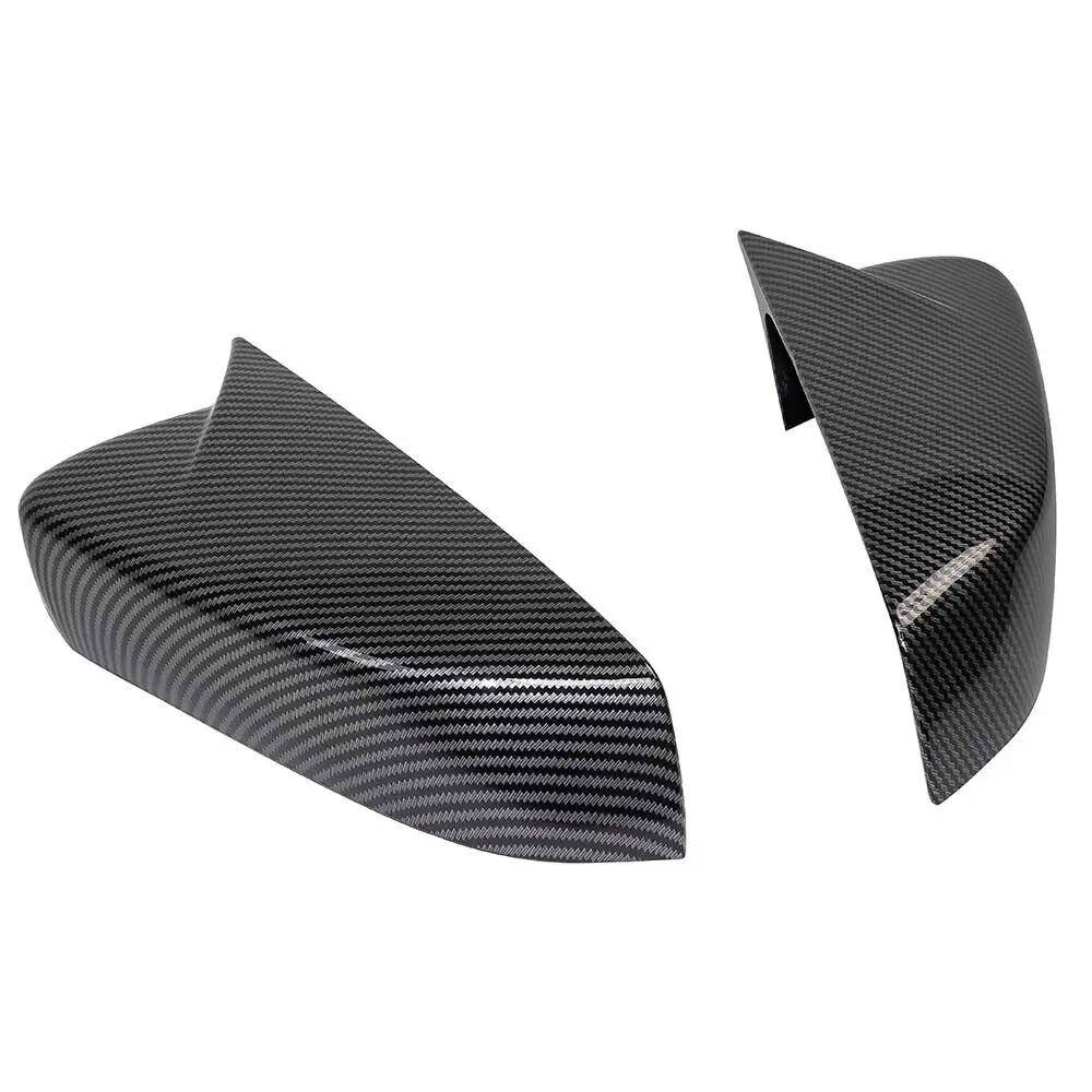 För US Ford Mustang 2010-2014 Bildekal Backspegelkåpa Vingspegelkåpa Exteriör Dörr Backspegelhus Trim Kolfiber