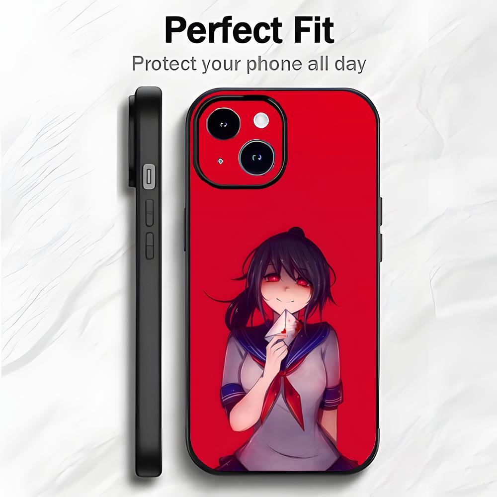 Dark Japanese Game Y-Yandere Simulator Phone Case Phone Case Soft Packaging Lightweight For iPhone17 16 15 14 13ProMax