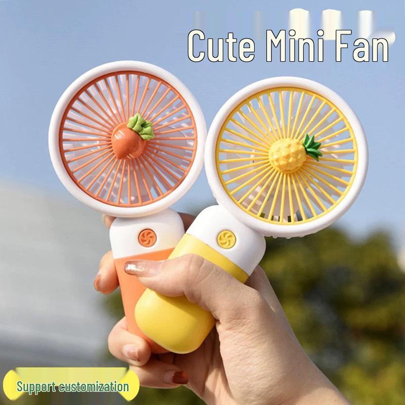 Portable Mini Handheld USB Fan with Powerful Wind and Desktop Stand