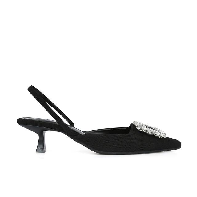 

Летние женские туфли-лодочки с кристаллами, элегантные свадебные туфли на маленьком каблуке, тканевые сандалии со стразами и острым носком на высоком каблуке 40