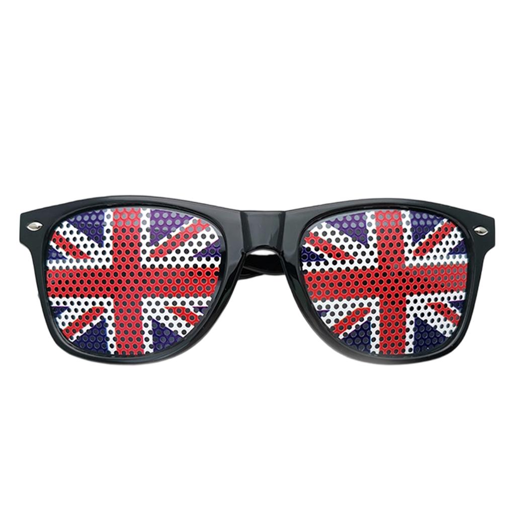 Multicolored Flag Sticker Sunglasses