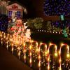 Solar-Powered Candy Cane Lights 1To5 8 Lighting Modes Outdoor Christmas Decoration for Lawn Yard Garden Xmas Tree Lights