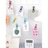 1pc Watercolor Pens, Drawing Pens, Art Supplies Organizer. 10pcs Colorful Memo Clips, Iron Book Clips, Exam Paper Clips