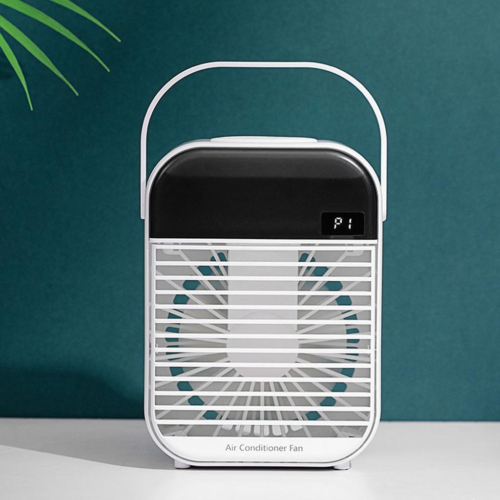 Portable   Conditioner Fan 3 Wind Speed Efficient Misting Low Noise USB   Conditioner Cooling Fan with Night Light