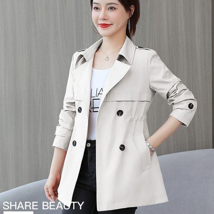 Women's Windbreaker Jacket Middle-aged Women's Spring and Autumn Windbreaker Coat