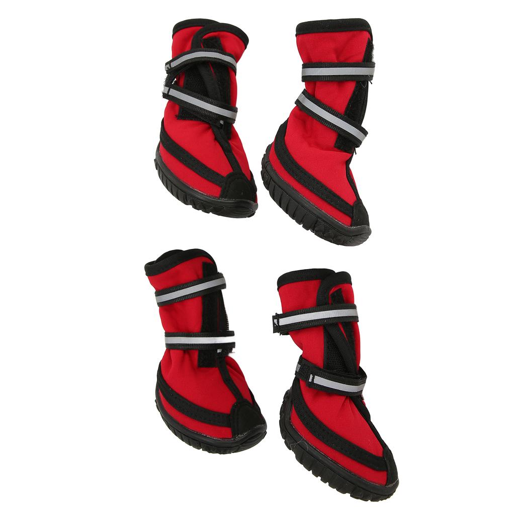 Dog Hiking Shoes Strong Slip Resistance Sole Summer Breathable Adjustable Reflective Pet Paw Protectors XXL