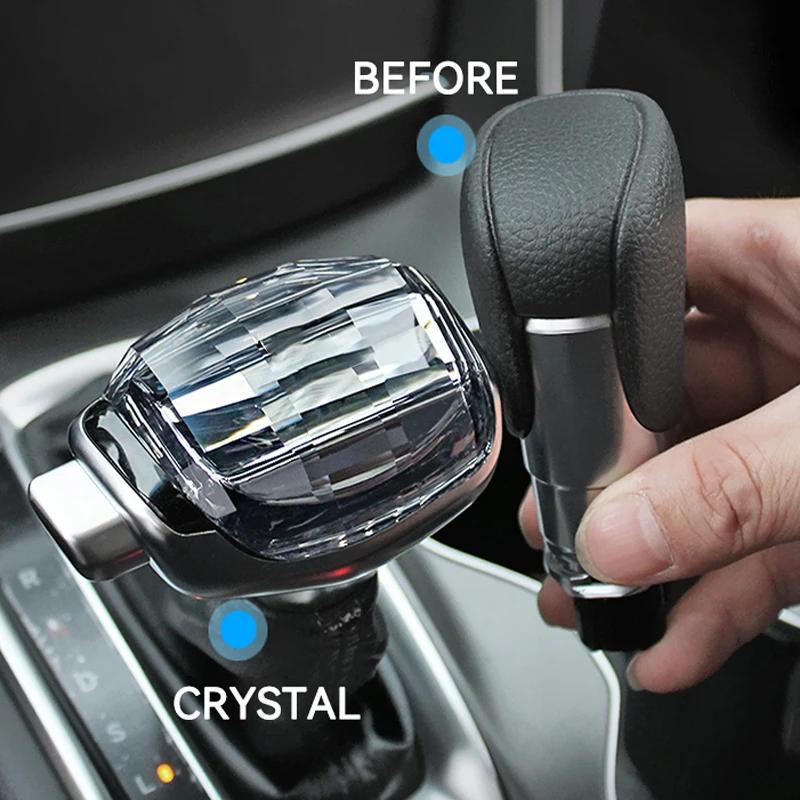 Gear Shift Knob Crystal Cover for Honda Accord 10th Odyssey Vezel HRV Fit Civic 11th CRV 2023 Handles Stick Head LHD Accessories