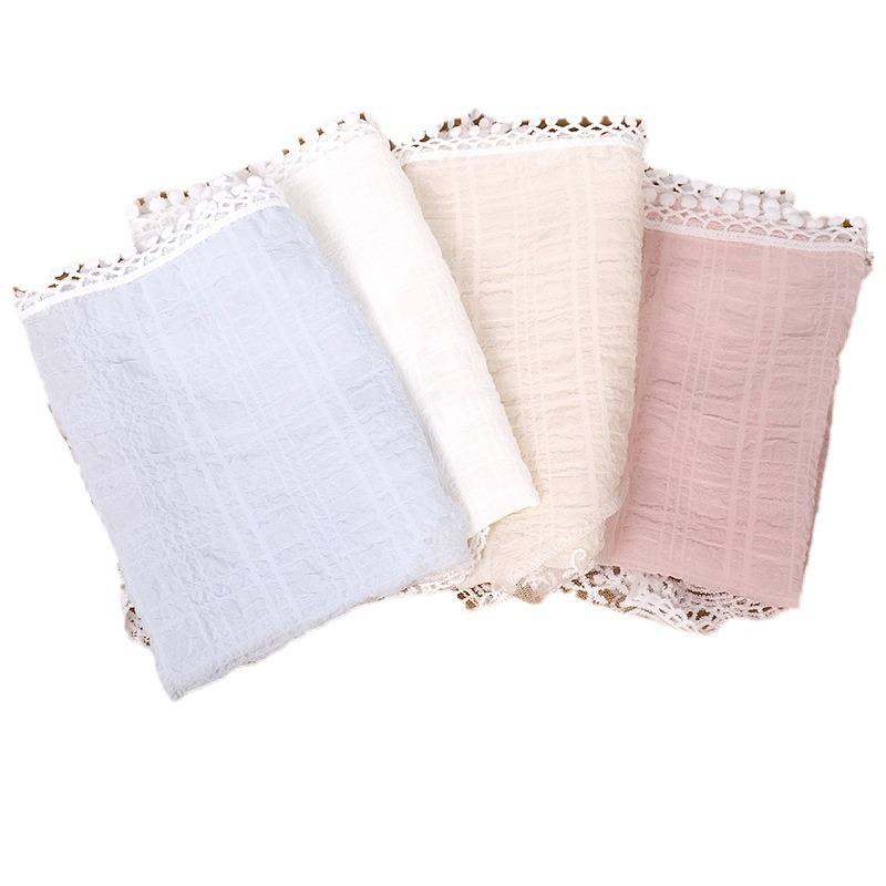 French Knit Lace Headscarf, Women's Boho Pastoral Triangle Hair Band Headband