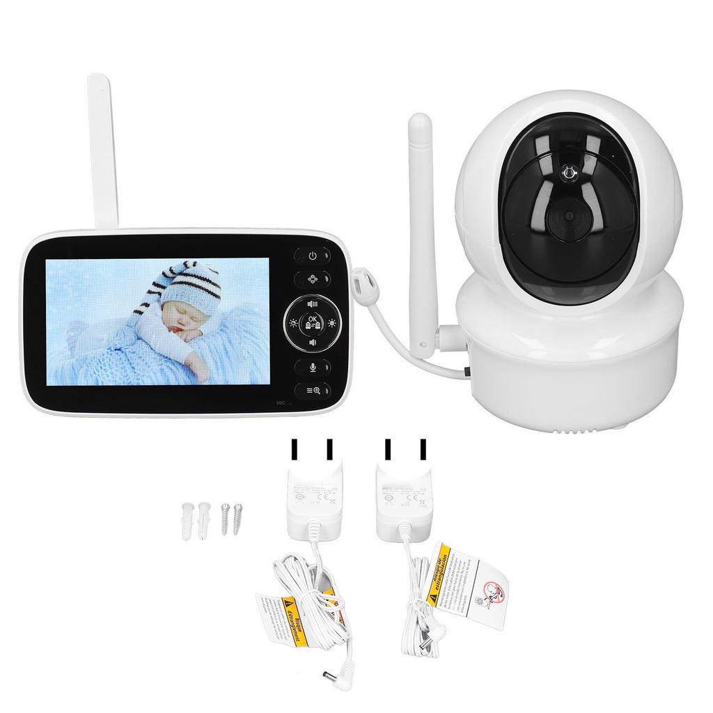 4.3in Baby Monitor Clear Image Wifi Connection Night Vision Function Real Time Audio Automatic Baby