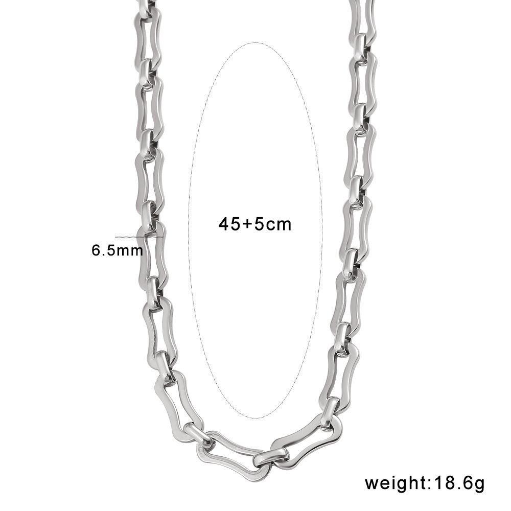 Retro Hip-Hop Multi-layer Stackable Stainless Steel Necklace