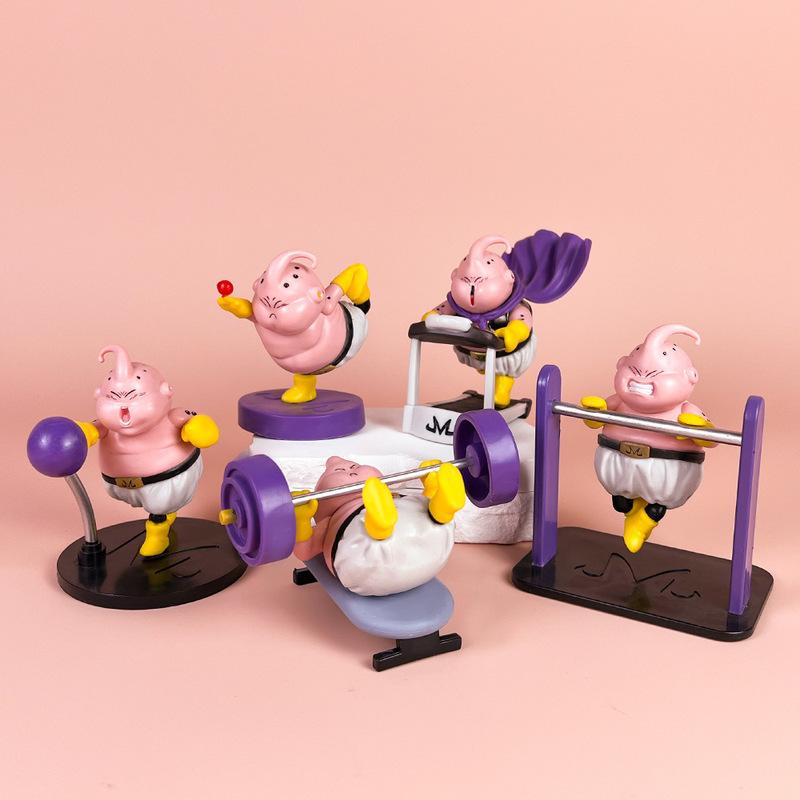 

New In Stock Cute Action Figure 5pcs Posture Anime Decoration Collection Figurine Toy Model Ornaments Children Gift yoga
