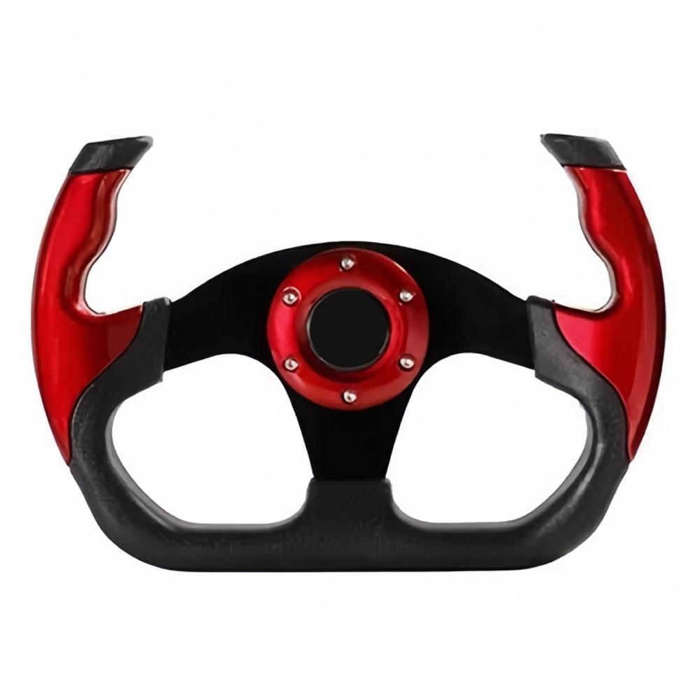 1Pcs Sport Racing 13 polegadas 330mm Volante de deriva plana D-Type PU Universal PCD = 70mm para direção rápida e furiosa