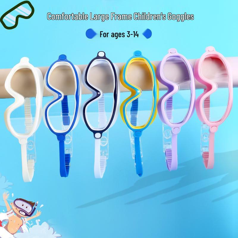 MDNG Kids' Large Frame HD Anti-fog Swimming Goggles