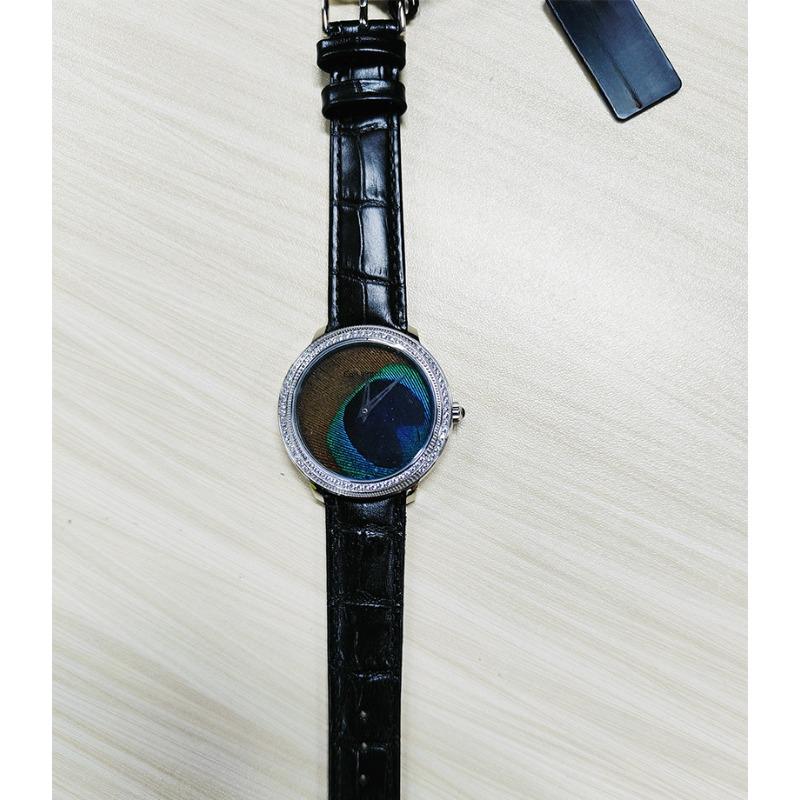 Damen Quarz Uhr Mode Leichter Luxus Nische Schweizer Uhrwerk Uhr Feder Oberfläche Diamant Wasserdicht Armbanduhr für Damen