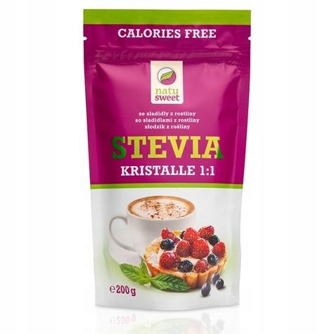 Cristalli di stevia 1:1 Natusweet dolcificante 200g