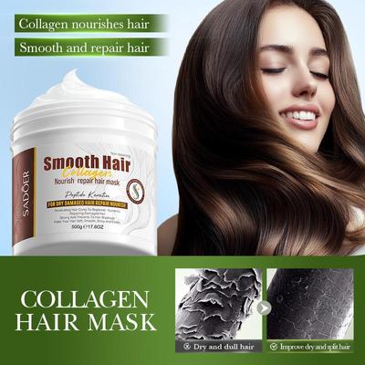 Coconut Collagen Hair Mask Hair Conditioner Moisturing Hydrating Nourishing Smoothing Hair Anti Frizzy Repairing Hair Care Mask
