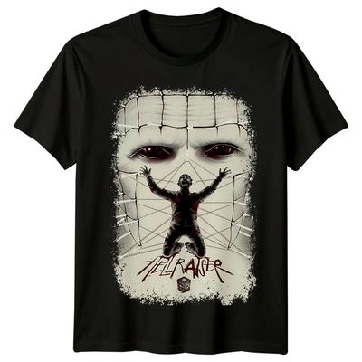 Hellraiser (1987) Filmplakatinspirert T-skjorte Retro 80-talls T-skjorte