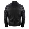 Real Cowhide Genuine Leather Jacket Men Black  Motorcycle Coat Mens Biker Clothes Spring Autumn Asian Size
