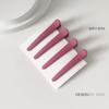4Pcs/Set 7.8cm Barrettes Matte Solid Plastic Duckbill Hair Clips Hairpin No Trace Bangs Headwear Hair Accessories Women Girls