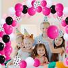 Black Garland Set, Confetti Latex Theme Arch, Party Decoration