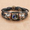 Jewelry Vintage Leather Rope Combo Time Luminous Gemstone Bracelet Signs