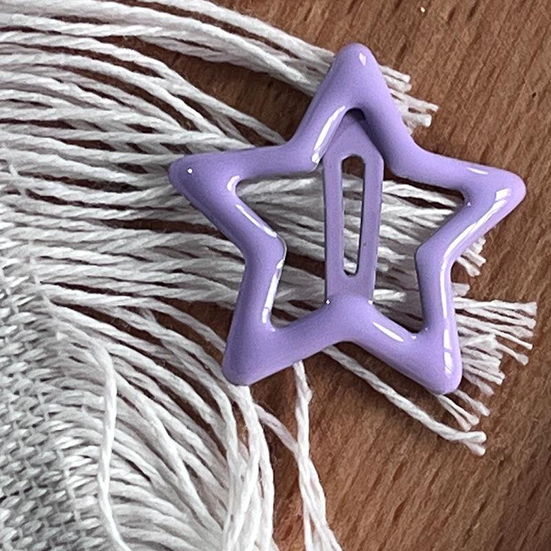 25 Stück Mode Dopamin Lila Geometrische Pentagramm Haarnadeln für Frauen Mädchen Party Haaraccessoires