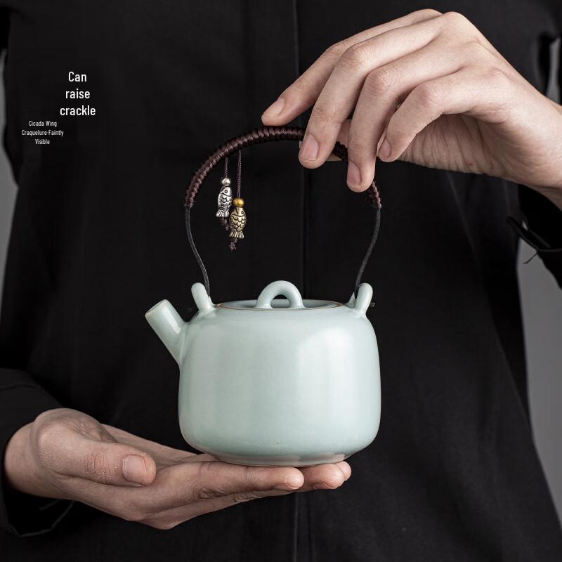 Gongfu Style Portable Handle Teapot 190ml