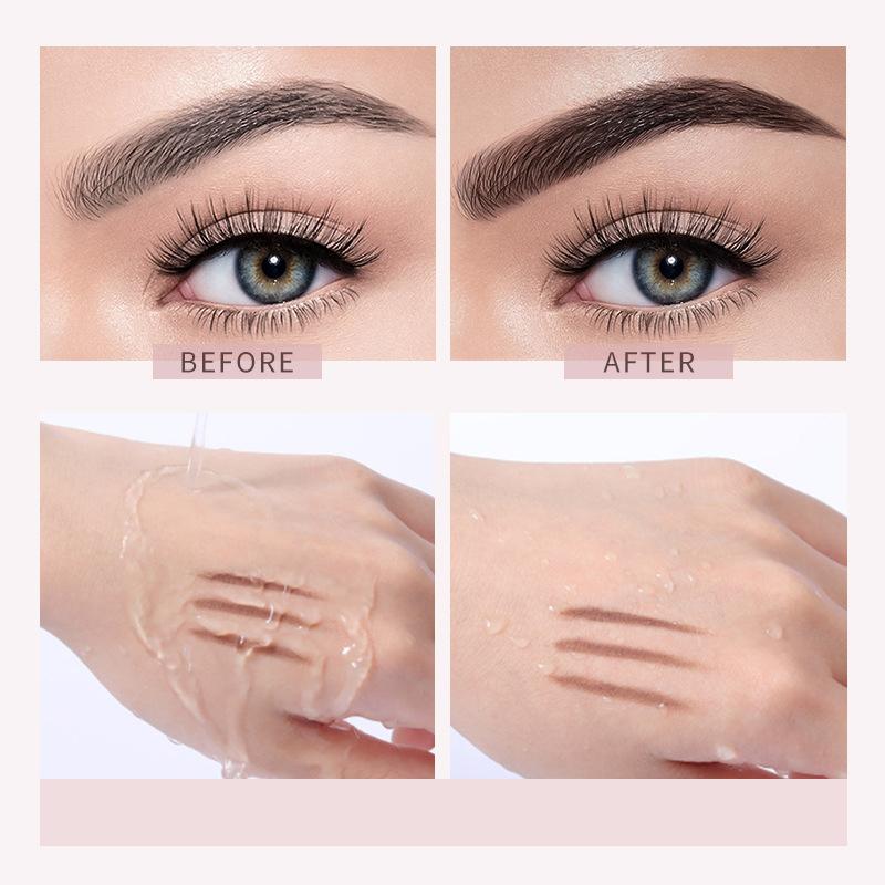 Automatická rotace tužky na obočí Trojúhelníková oboustranná tužka na obočí dlouhotrvající tužka na obočí bez rozmazání se štětečkem